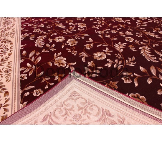 Високощільний килим Imperia 5816A d.red-ivory - Висока якість за найкращою ціною в Україні зображення 4.