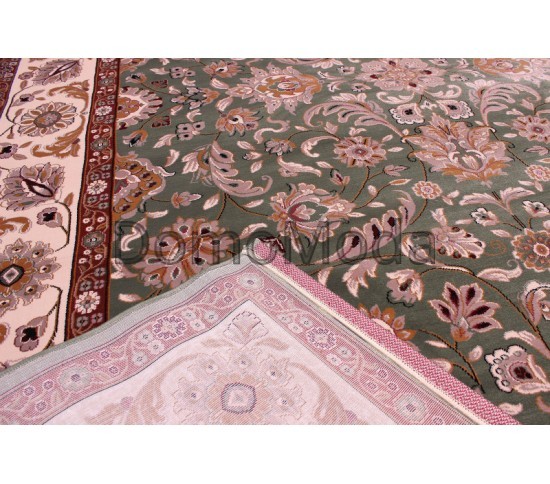 Високощільний килим Imperia Y287A  green-ivory - Висока якість за найкращою ціною в Україні зображення 2.