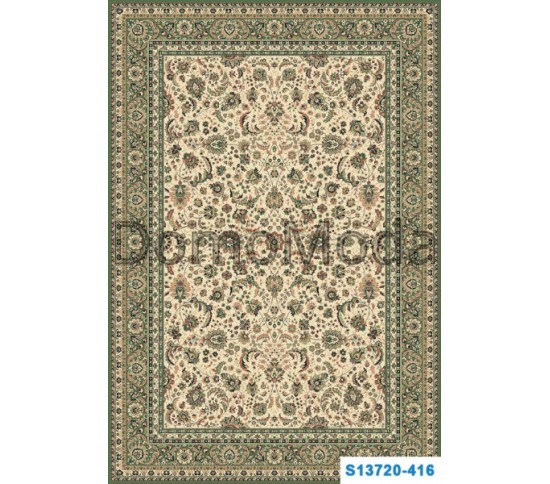 Высокоплотный ковер Kasbah 13720-416 beige-green Купить в интернет магазине ДомоМода Высокоплотный ковер Kasbah 13720-416 beige-green - высокое качество по лучшей цене в Украине