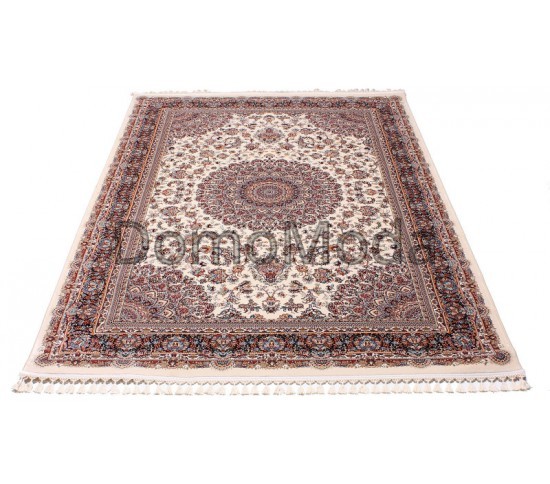 Высокоплотный ковер Sehrazat 9236A cream navy - высокое качество по лучшей цене в Украине