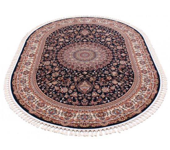 Високощільний килим Sehrazat 9236A navy cream - Висока якість за найкращою ціною в Україні