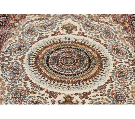 Високощільний килим Sehrazat A032A cream navy - Висока якість за найкращою ціною в Україні зображення 3.