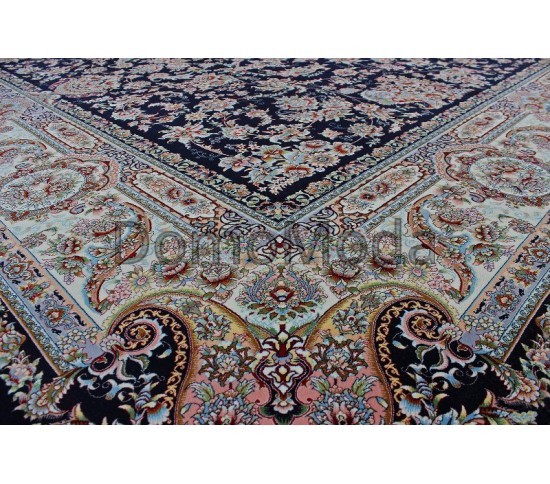 Високощільний килим Shahriyar 002 DARK BLUE - Висока якість за найкращою ціною в Україні зображення 5.