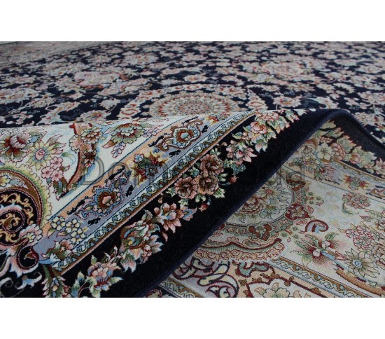 Високощільний килим Shahriyar 002 DARK BLUE - Висока якість за найкращою ціною в Україні зображення 3.