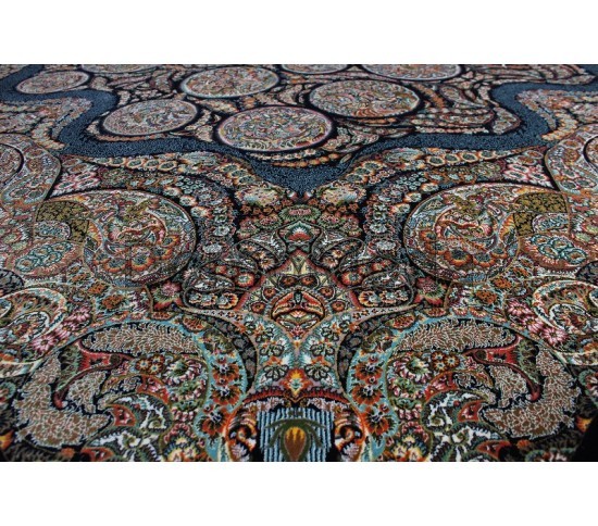 Високощільний килим Shahriyar 003 DARK BLUE - Висока якість за найкращою ціною в Україні зображення 4.