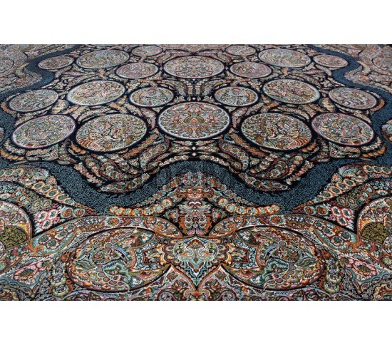 Високощільний килим Shahriyar 003 DARK BLUE - Висока якість за найкращою ціною в Україні зображення 2.