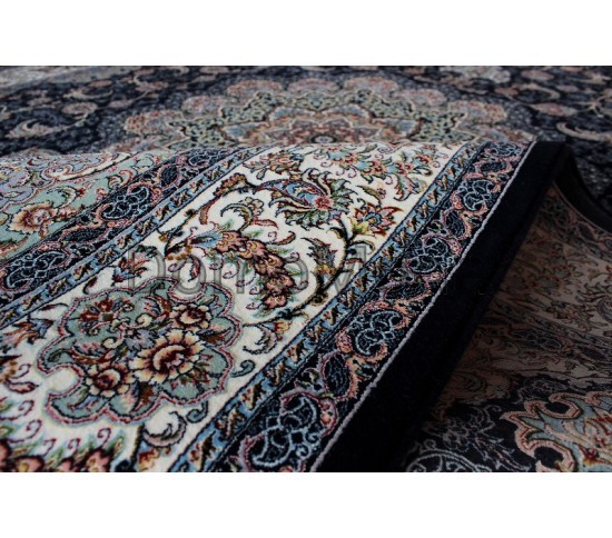 Високощільний килим Shahriyar 004 DARK BLUE - Висока якість за найкращою ціною в Україні зображення 4.