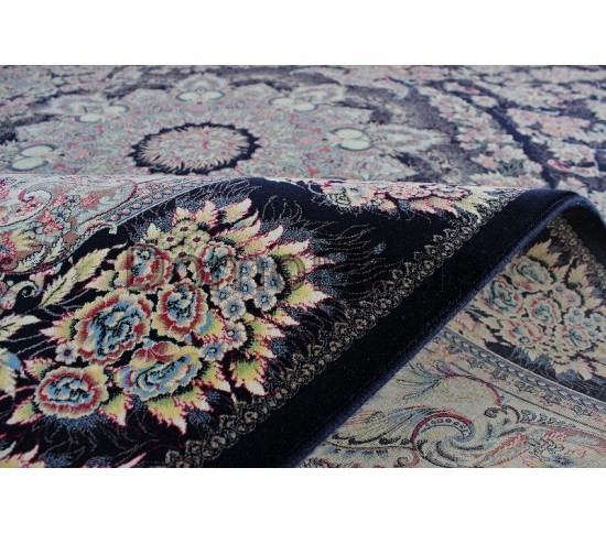 Высокоплотный ковер Shahriyar 013 DARK BLUE - высокое качество по лучшей цене в Украине изображение 4.