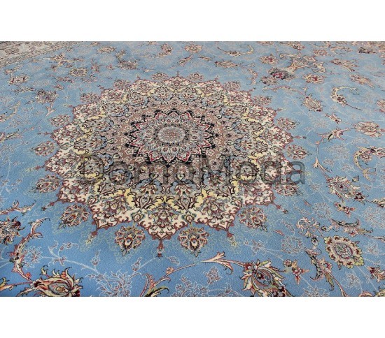 Високощільний килим Shahriyar 017 BLUE - Висока якість за найкращою ціною в Україні зображення 5.