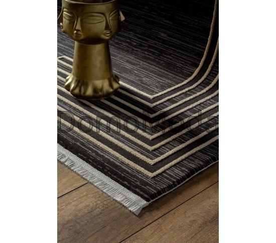 Высокоплотный ковер Taboo PLUS DG61C hb.black/gold Купить в интернет магазине ДомоМода фото 2 Высокоплотный ковер Taboo PLUS DG61C hb.black/gold - высокое качество по лучшей цене в Украине изображение 2.