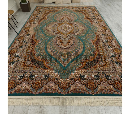Персидский ковер Tabriz 35-TBL Turquoise Blue - высокое качество по лучшей цене в Украине изображение 4.
