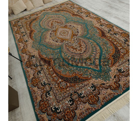 Персидский ковер Tabriz 35-TBL Turquoise Blue - высокое качество по лучшей цене в Украине