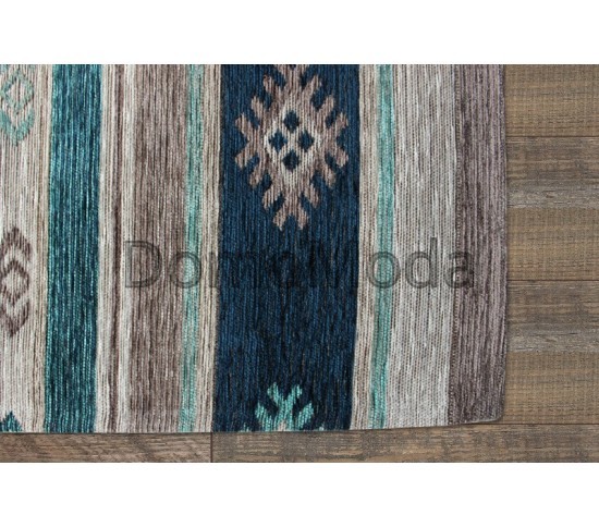 Синтетичний килим Almina 127574 01-Grey/Turquaz - Висока якість за найкращою ціною в Україні зображення 3.