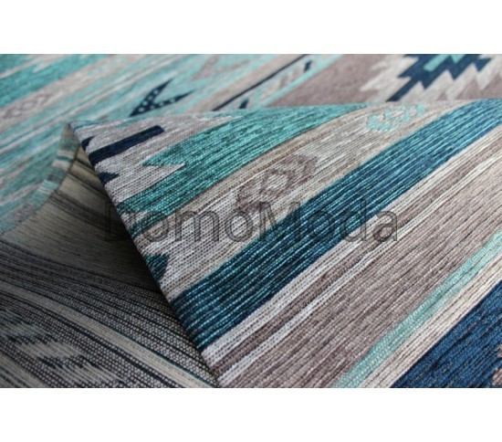 Синтетичний килим Almina 127574 01-Grey/Turquaz - Висока якість за найкращою ціною в Україні зображення 2.