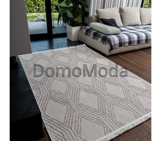 Безворсовый ковер AGRA EK91A white/l.grey Купить в интернет магазине ДомоМода Безворсовый ковер AGRA EK91A white/l.grey - высокое качество по лучшей цене в Украине