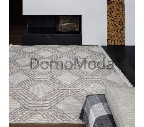 Безворсовый ковер AGRA EK91A white/l.grey Купить в интернет магазине ДомоМода фото 4 Безворсовый ковер AGRA EK91A white/l.grey - высокое качество по лучшей цене в Украине изображение 4.