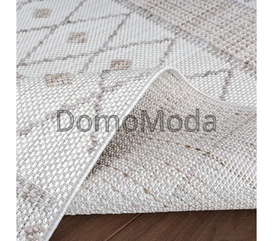 Безворсовый ковер AGRA EN76A white/beige - высокое качество по лучшей цене в Украине изображение 2.