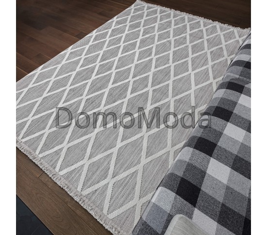 Безворсовый ковер AGRA ER21B white/l.grey Купить в интернет магазине ДомоМода Безворсовый ковер AGRA ER21B white/l.grey - высокое качество по лучшей цене в Украине