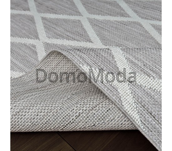 Безворсовый ковер AGRA ER21B white/l.grey Купить в интернет магазине ДомоМода фото 2 Безворсовый ковер AGRA ER21B white/l.grey - высокое качество по лучшей цене в Украине изображение 2.