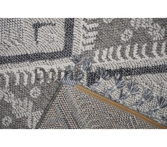 Безворсовый ковер CALIDO 08336A L.GREY/D.GREY - высокое качество по лучшей цене в Украине изображение 3.