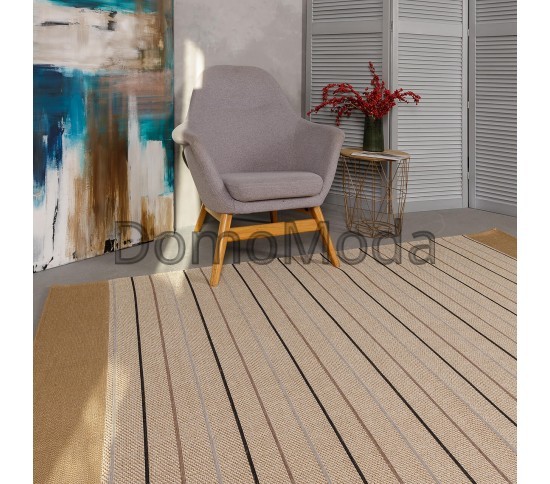 Безворсовый ковер LODA 139715 beige  Купить в интернет магазине ДомоМода фото 4 Безворсовый ковер LODA 139715 beige  - высокое качество по лучшей цене в Украине изображение 4.