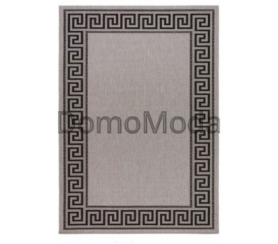 Безворсовый ковер Natura 20014 Silver Black - высокое качество по лучшей цене в Украине