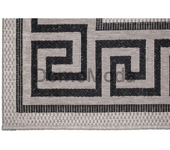 Безворсовый ковер Natura 20014 Silver Black - высокое качество по лучшей цене в Украине изображение 3.