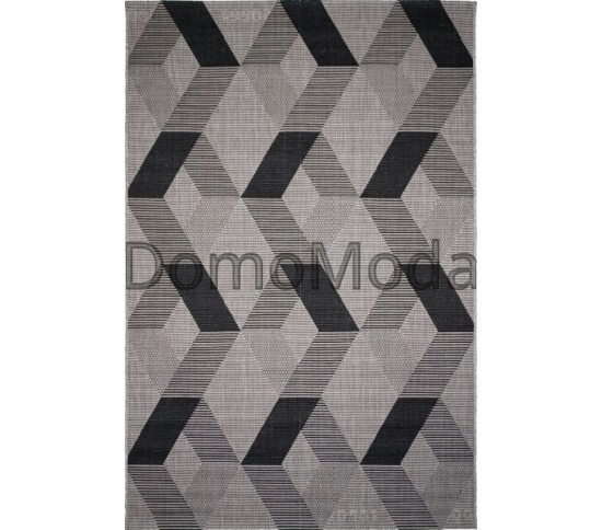 Безворсовый ковер Natura 20561 Silver-Black - высокое качество по лучшей цене в Украине
