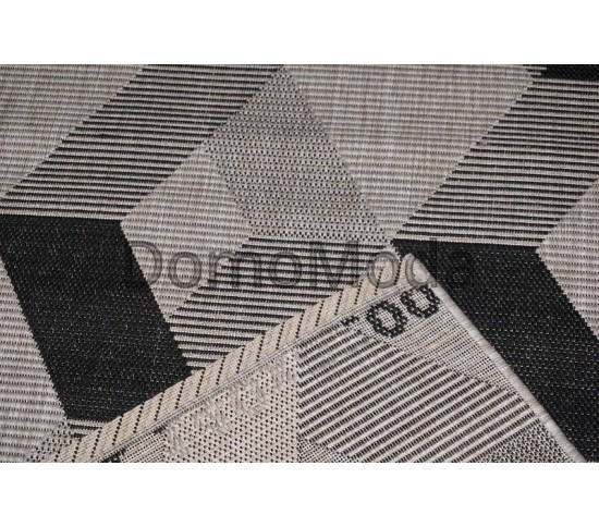 Безворсовый ковер Natura 20561 Silver-Black - высокое качество по лучшей цене в Украине изображение 2.