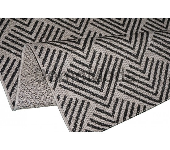 Безворсовий килим Natura 20575 Silver-Black - Висока якість за найкращою ціною в Україні зображення 2.