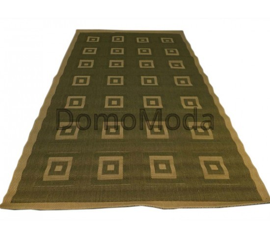 Безворсовий килим Sisal 00012 green-cream - Висока якість за найкращою ціною в Україні