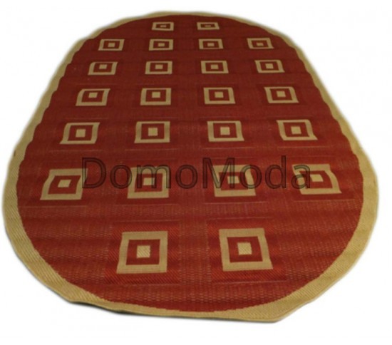 Безворсовый ковер Sisal 00012 red-cream Купить в интернет магазине ДомоМода Безворсовый ковер Sisal 00012 red-cream - высокое качество по лучшей цене в Украине