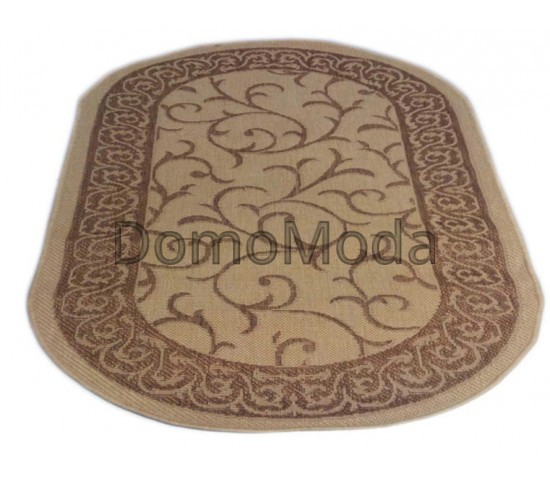 Безворсовый ковер Sisal 00014 cream-gold - высокое качество по лучшей цене в Украине