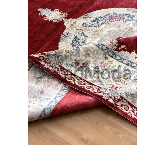 Бамбуковый ковер ELEXUS HEREKE ML749 BORDO - высокое качество по лучшей цене в Украине изображение 3.