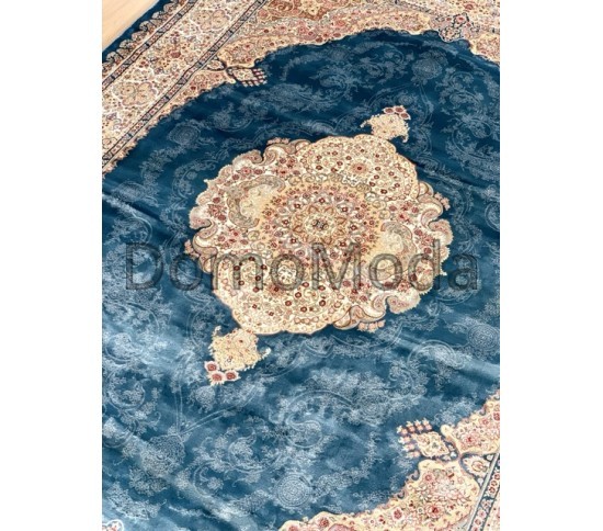 Бамбуковый ковер ELEXUS HEREKE YY081 KOYU NAVI - высокое качество по лучшей цене в Украине изображение 2.