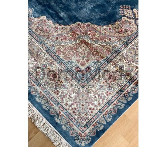 Бамбуковый ковер ELEXUS HEREKE YY081 KOYU NAVI - высокое качество по лучшей цене в Украине изображение 3.