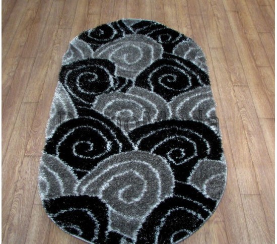 Высоковорсный ковер 3D Polyester B113 BLACK-GREY Купить в интернет магазине ДомоМода Высоковорсный ковер 3D Polyester B113 BLACK-GREY - высокое качество по лучшей цене в Украине