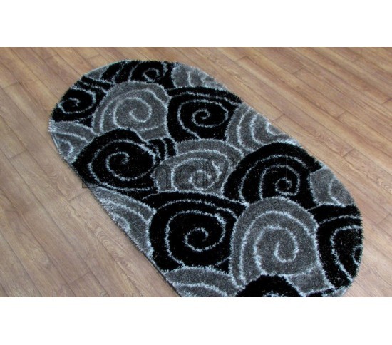 Высоковорсный ковер 3D Polyester B113 BLACK-GREY Купить в интернет магазине ДомоМода фото 3 Высоковорсный ковер 3D Polyester B113 BLACK-GREY - высокое качество по лучшей цене в Украине изображение 3.