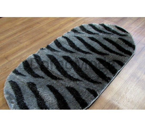 Высоковорсный ковер 3D Polyester B114 GREY-BLACK - высокое качество по лучшей цене в Украине