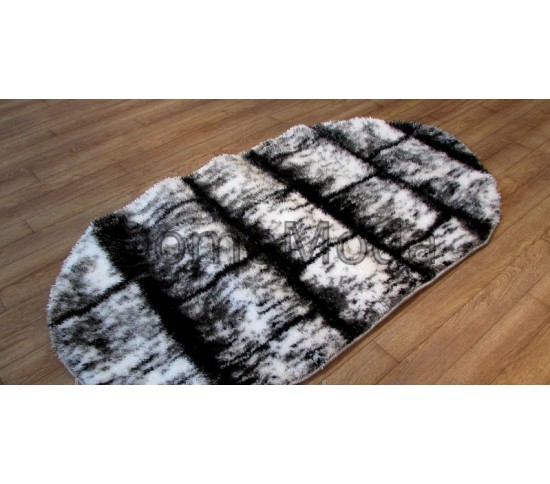 Високоворсний килим 3D Polyester B117 CREAM-BLACK Купити в інтернет магазині ДомоМода Високоворсний килим 3D Polyester B117 CREAM-BLACK - Висока якість за найкращою ціною в Україні