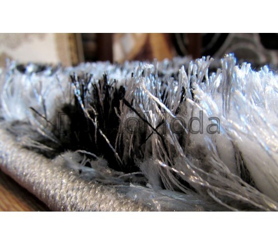 Високоворсний килим 3D Polyester B117 CREAM-BLACK Купити в інтернет магазині ДомоМода фото 2 Високоворсний килим 3D Polyester B117 CREAM-BLACK - Висока якість за найкращою ціною в Україні зображення 2.