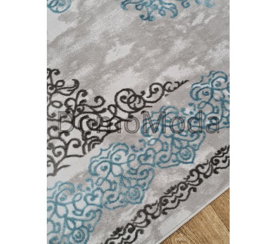 Ковер BEYOCE 0149WA L.BLUE/D.GREY Купить в интернет магазине ДомоМода фото 3 Ковер BEYOCE 0149WA L.BLUE/D.GREY - высокое качество по лучшей цене в Украине изображение 3.