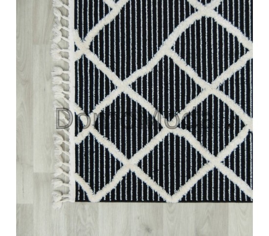 Синтетичний килим Bilbao Y619A ANTRASIT/WHITE - Висока якість за найкращою ціною в Україні зображення 5.
