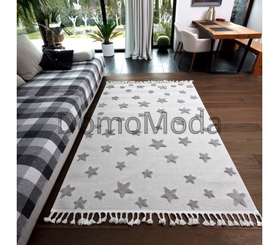 Детский ковер BILBAO KIDS FF72A  white/grey Купить в интернет магазине ДомоМода Детский ковер BILBAO KIDS FF72A  white/grey - высокое качество по лучшей цене в Украине