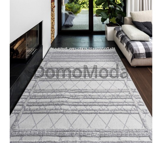 Синтетический ковер Bilbao EH79C white/grey Купить в интернет магазине ДомоМода фото 6 Синтетический ковер Bilbao EH79C white/grey - высокое качество по лучшей цене в Украине изображение 6.
