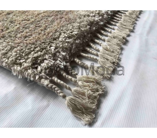 Високоворсний килим Ethos PC00A Beige-Beige - Висока якість за найкращою ціною в Україні зображення 2.