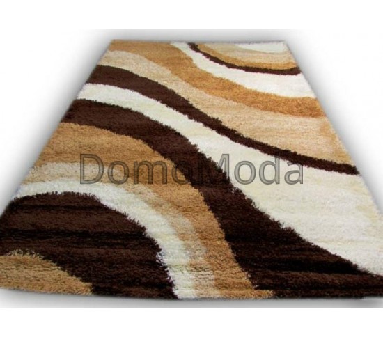 Високоворсний килим Gold Shaggy 2033 kahve-hardal - Висока якість за найкращою ціною в Україні