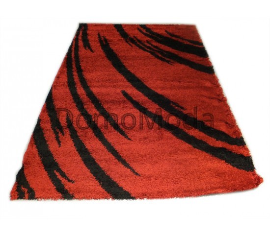 Високоворсний килим Gold Shaggy 8061 red - Висока якість за найкращою ціною в Україні