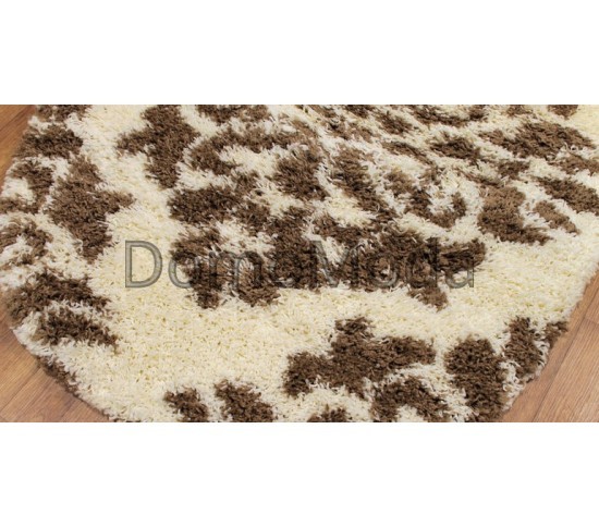 Высоковорсный ковер Gold Shaggy B122 CREAM-BROWN Купить в интернет магазине ДомоМода фото 3 Высоковорсный ковер Gold Shaggy B122 CREAM-BROWN - высокое качество по лучшей цене в Украине изображение 3.