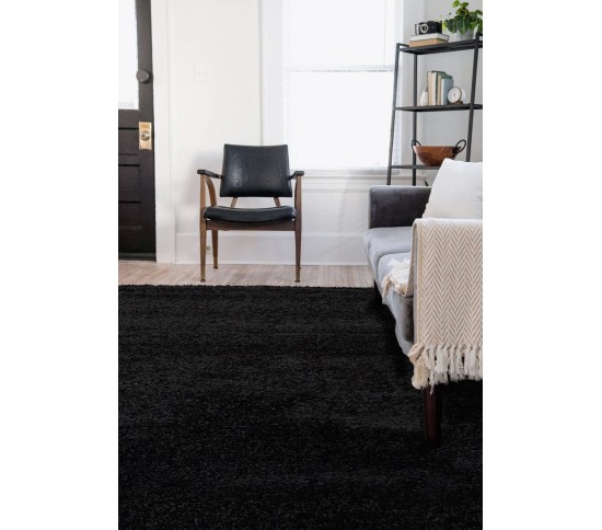 Високоворсний килим Loca 6365A black - Висока якість за найкращою ціною в Україні